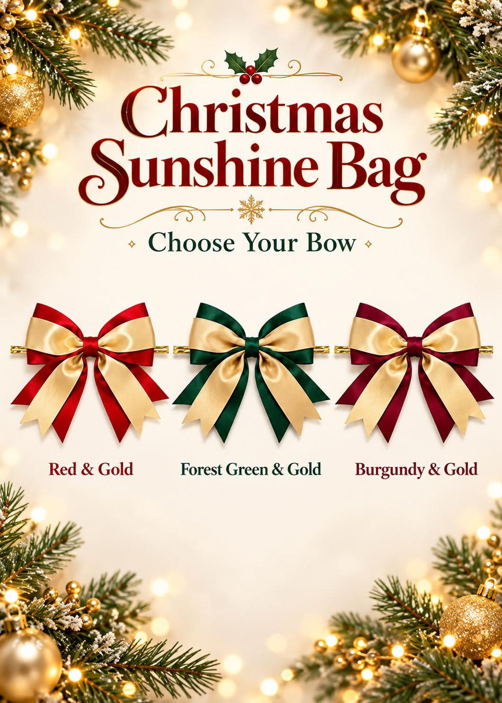 Christmas Sunshine Gift Bag | Holiday Self Care Gift Set for Her, Cozy Socks Spa Gift, Ready to Gift