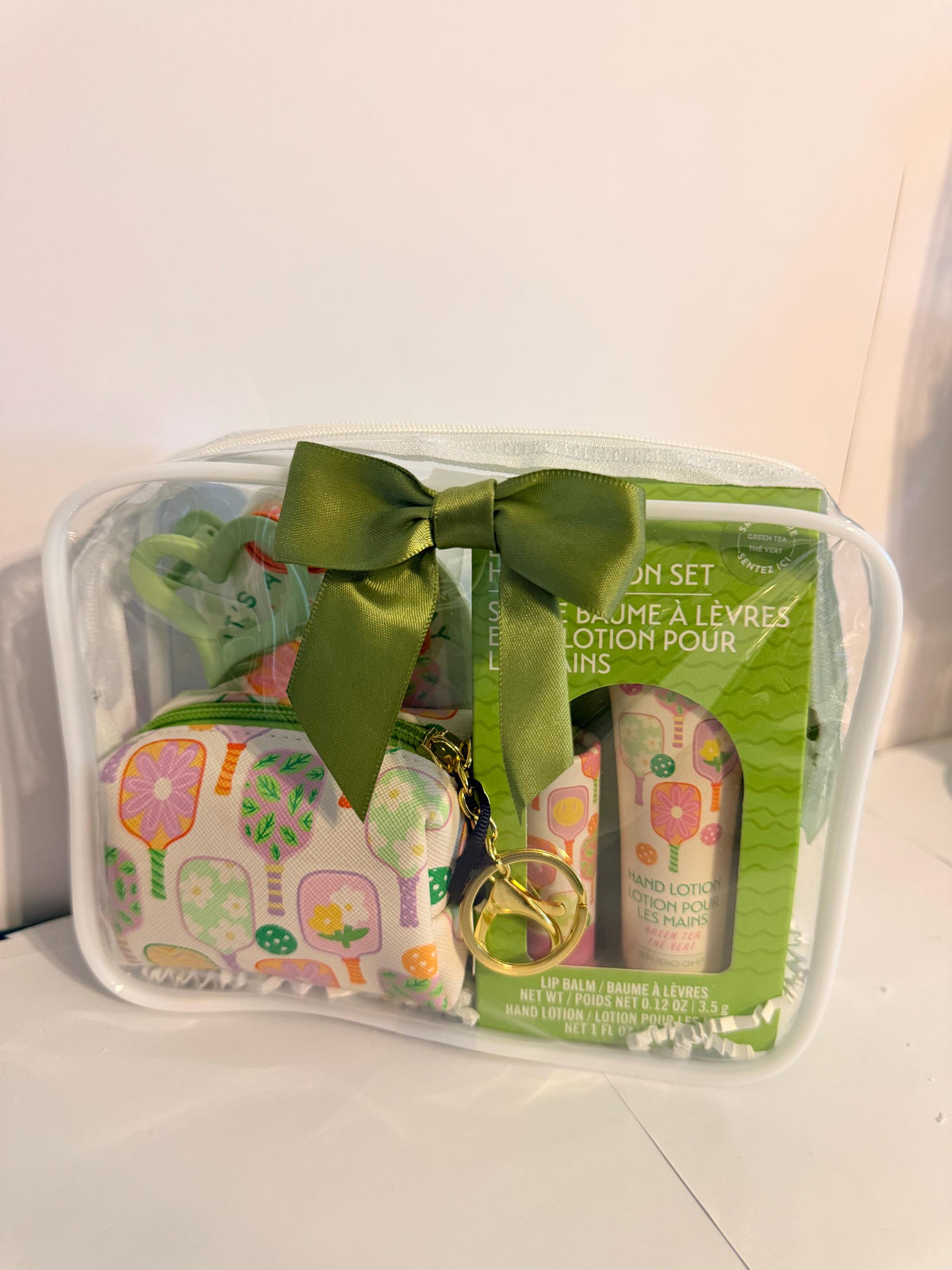 Dink & Rally Pickleball Gift Bag for Women | Pickleball Lover Birthday Gift with Pouch, Lip Balm and Hand Lotion, Sunscreen | Teammate Gift
