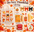 So Very Thankful Gift Bag | Fall Thank You Gift for Women, Cozy Socks Cupcake & Ruffle Pouch, Thanksgiving Hostess Friendsgiving Gift