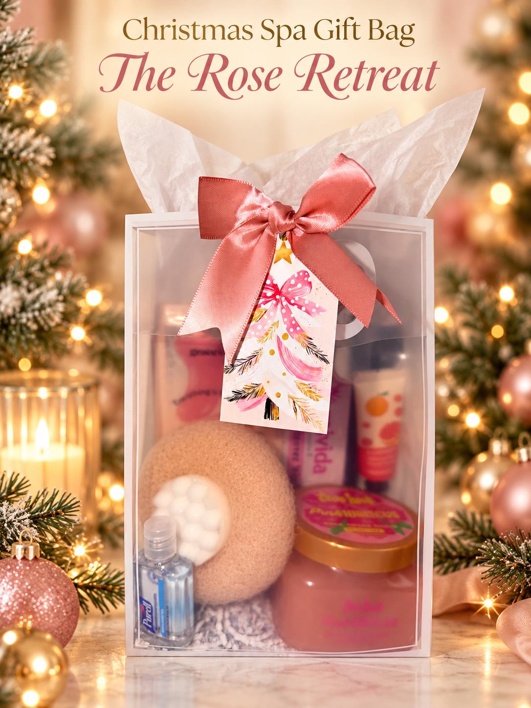 Christmas Spa Gift Set for Her Self Care Gift for Women Holiday Pamper Set Stocking Stuffer Secret Santa Gift for Mom Sister Friend