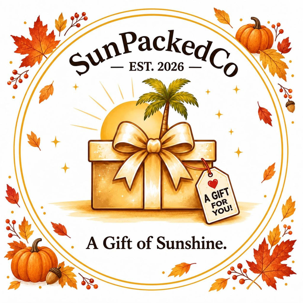 Hey There Pumpkin Friendsgiving Gift Bag | Green and Orange Thanksgiving Self Care Gift for Women with Cozy Socks, Lip Jelly & Face Mask