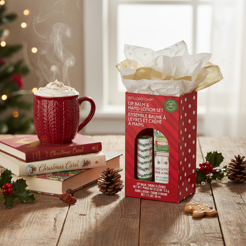 Bookish Christmas Lip Balm & Hand Lotion Set