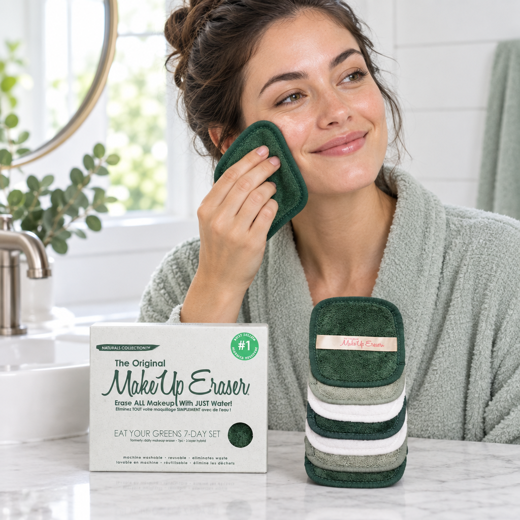 MakeUp Eraser Eat Your Greens 7-Day Makeup Remover Cloth Set