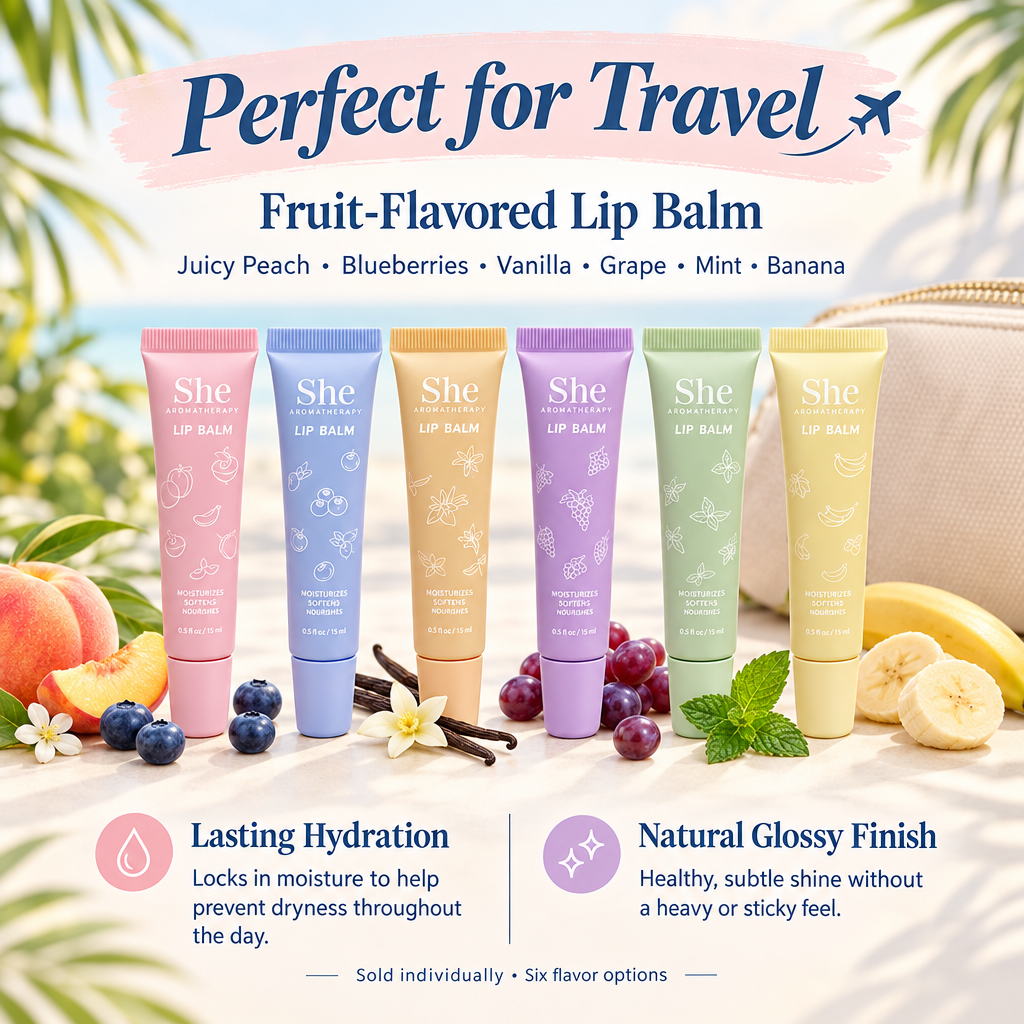 SHE Fruit-Flavored Lip Balm
