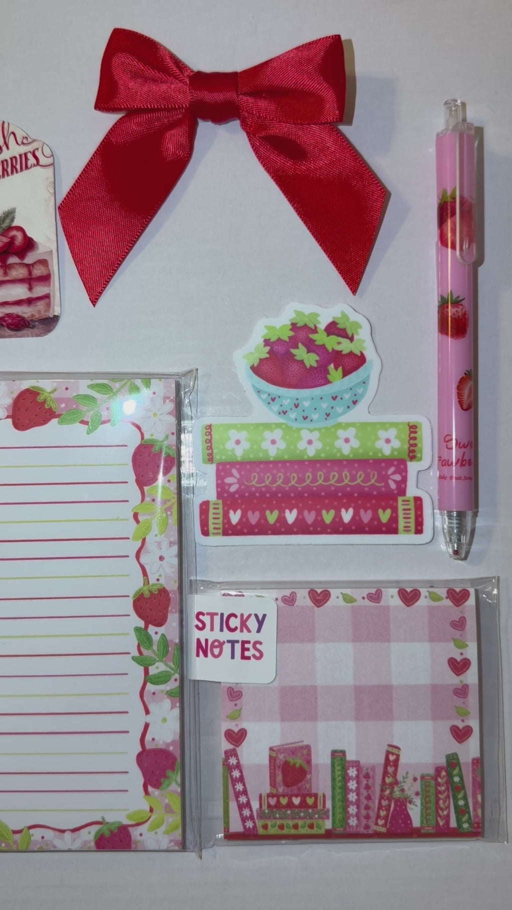 The Strawberry Collection | Stationery Gift Set featuring Emily Cromwell Design