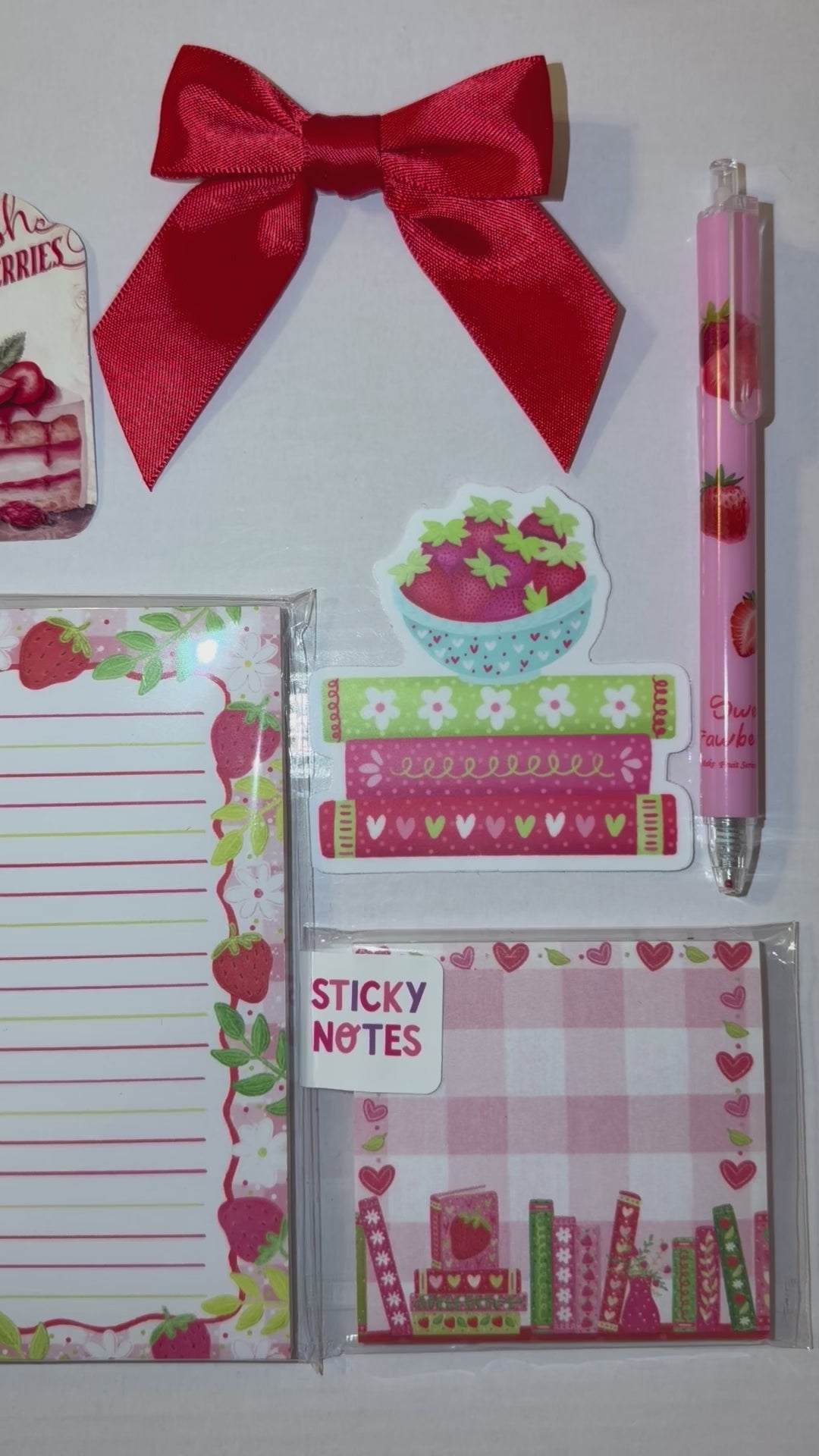 The Strawberry Collection | Stationery Gift Set featuring Emily Cromwell Design