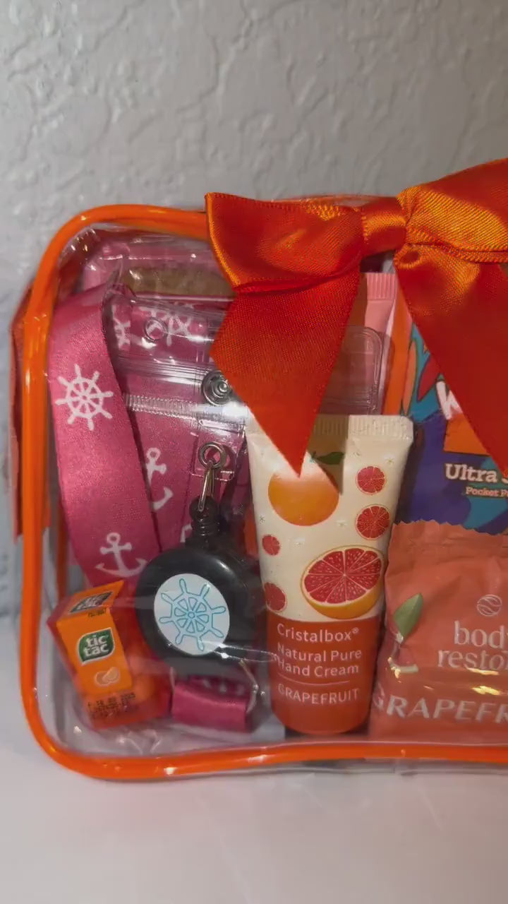 Orange Cruise Travel Bag | Travel Gift for Women | Cruise Essentials Gift
