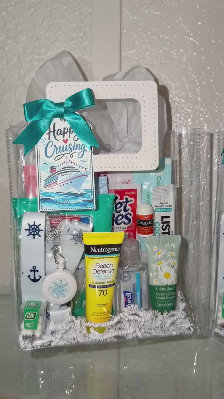 Cruise Gift Bag, Bachelorette Party Favor, Cruise Survival Kit, Group Gift, Girls Trip, Vacation Gift Bag, Travel Essential Set, Cruise Crew
