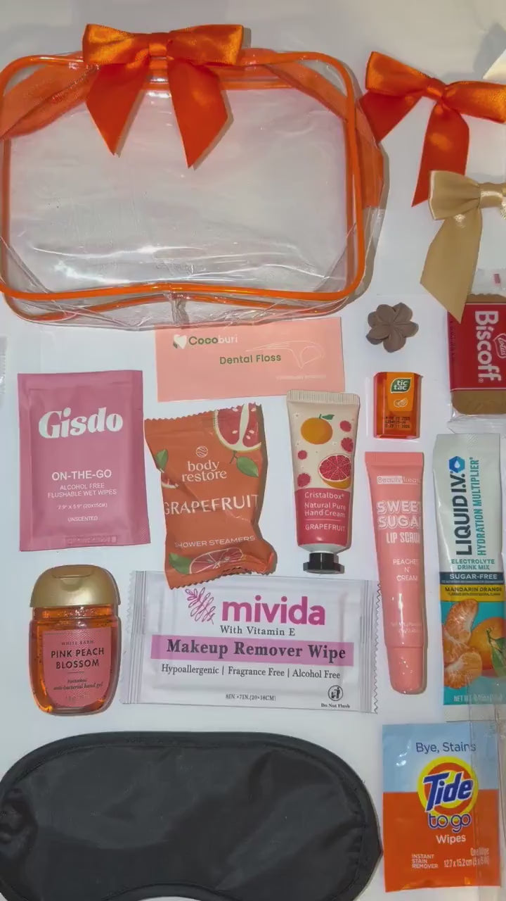Orange Cruise Travel Bag | Travel Gift for Women | Cruise Essentials Gift