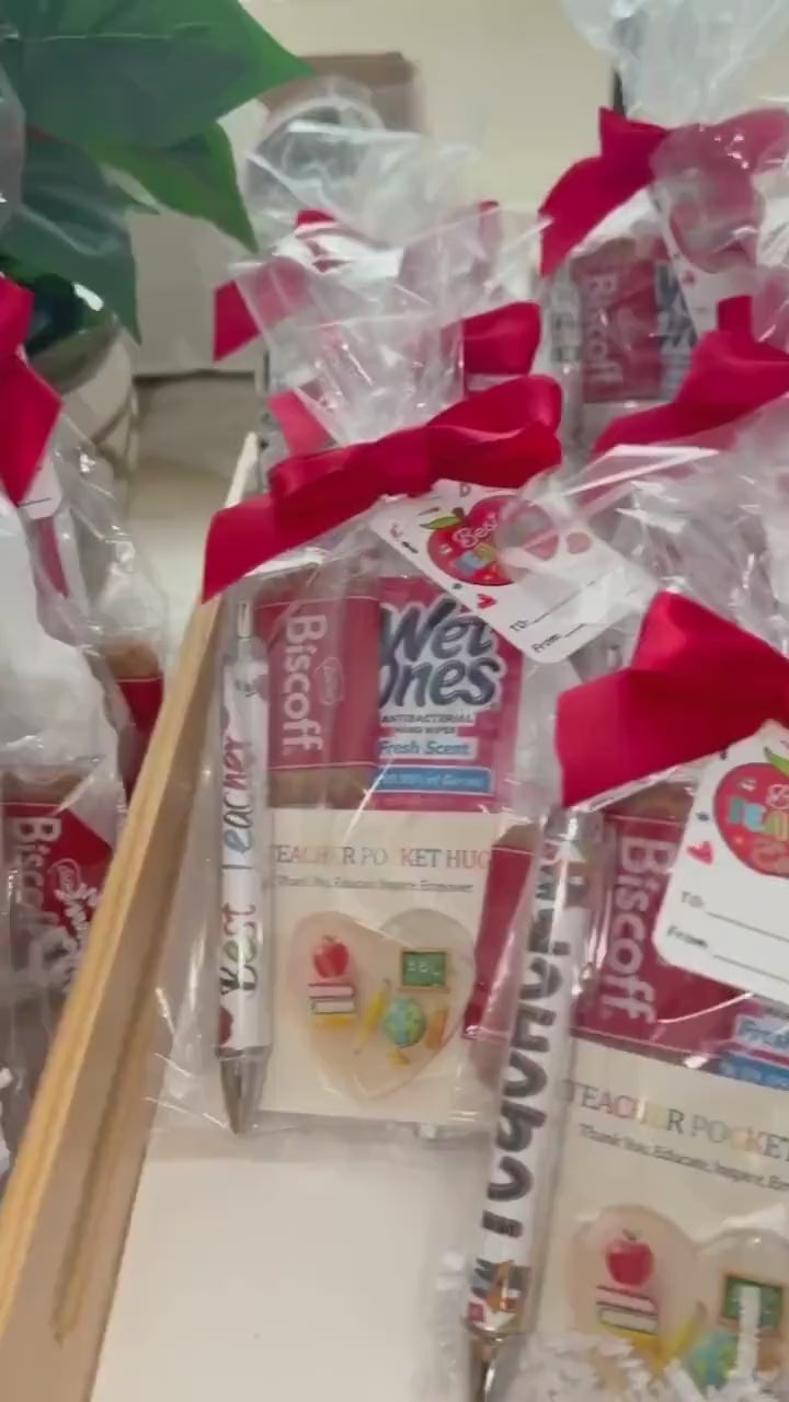 Bulk Mini Teacher Gift Bags | Back to School Staff Appreciation | PTO Teacher Gifts