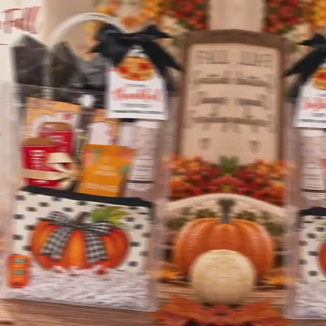 So Very Thankful Gift Bag | Fall Thank You Gift for Women, Cozy Socks Cupcake & Ruffle Pouch, Thanksgiving Hostess Friendsgiving Gift