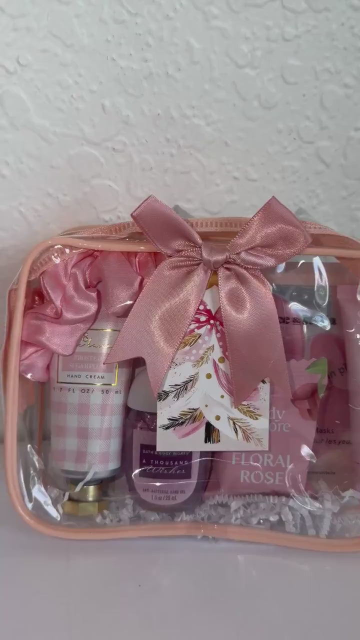 Sugar Plum Spa Gift Set | Christmas Spa Gift for Her, Self Care Gift Bag, Holiday Pamper Gift, Ready to Give