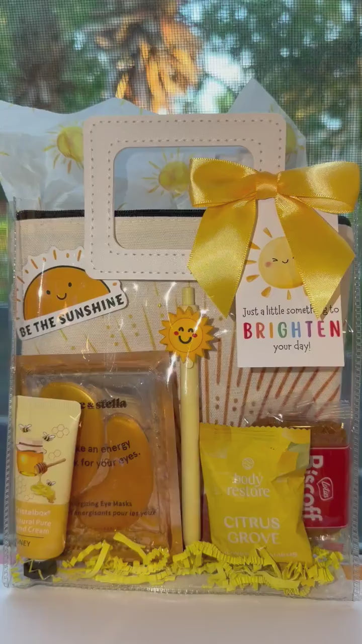 Sunshine Gift Bag: Self Care Care Package for Her, Friend, Birthday, Get Well Soon