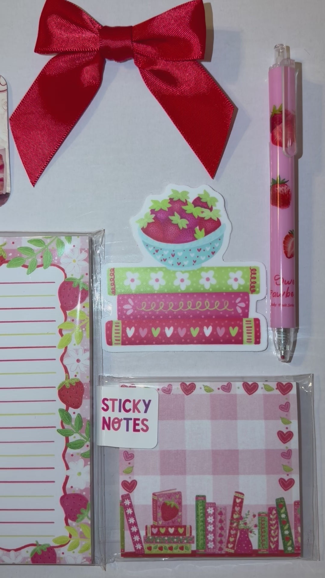 The Strawberry Collection | Stationery Gift Set featuring Emily Cromwell Design