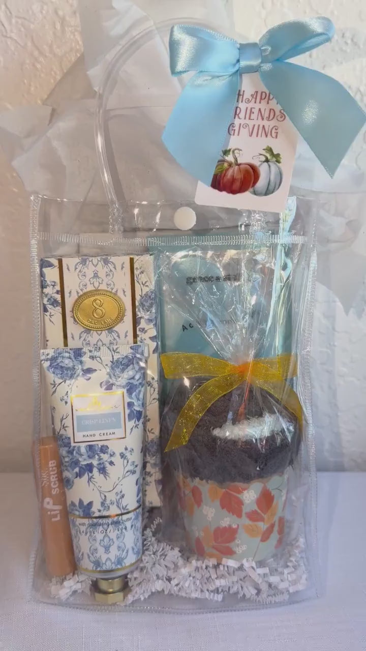 Autumn Breeze Gift Bag for Her | Teacher and Nurse Appreciation Gift with Hand Cream and Cozy Socks | Friendsgiving, Hostess, Staff Gift