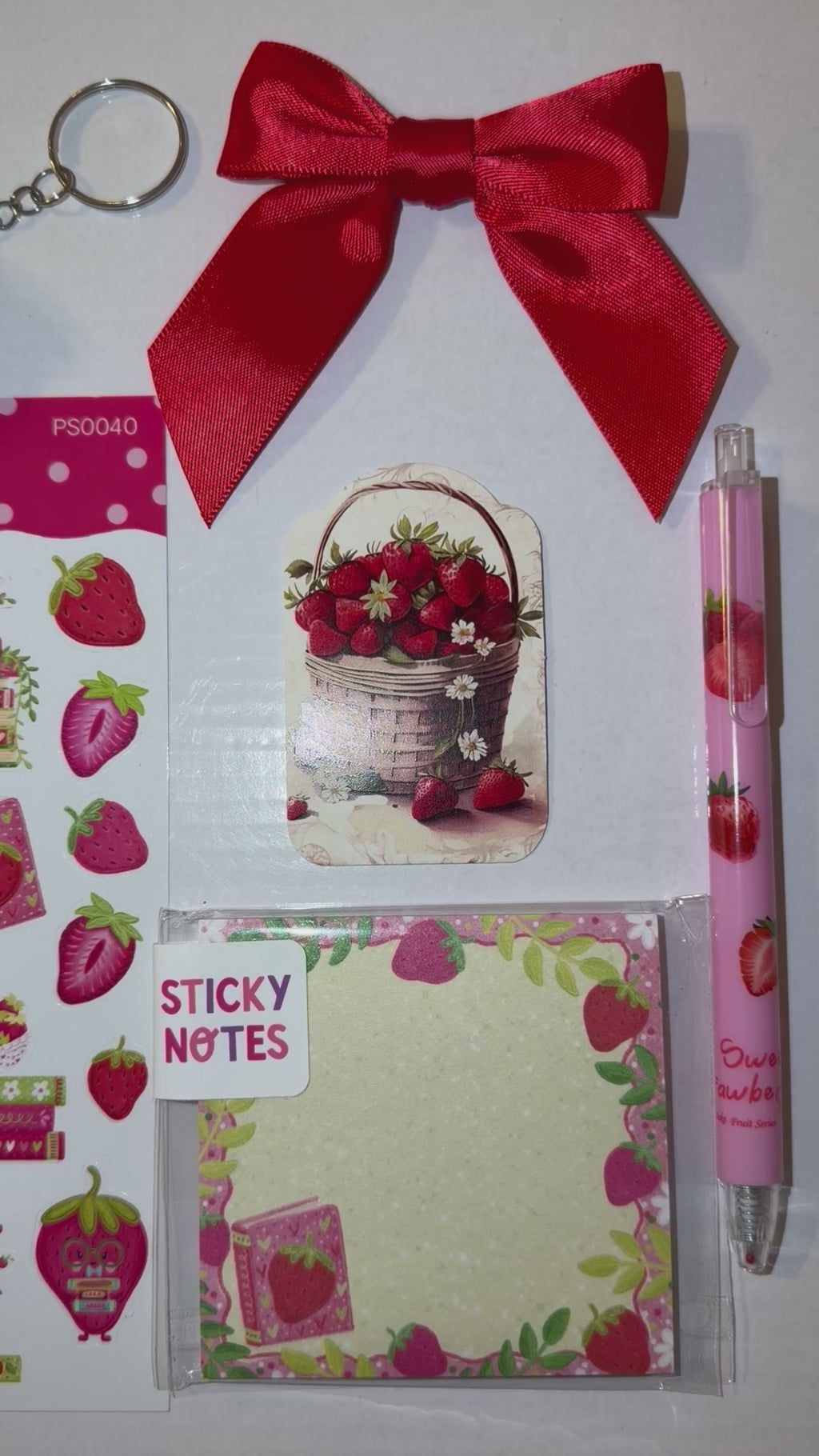 Strawberry Dreams Stationery Gift Set | Featuring Emily Cromwell Design Collection