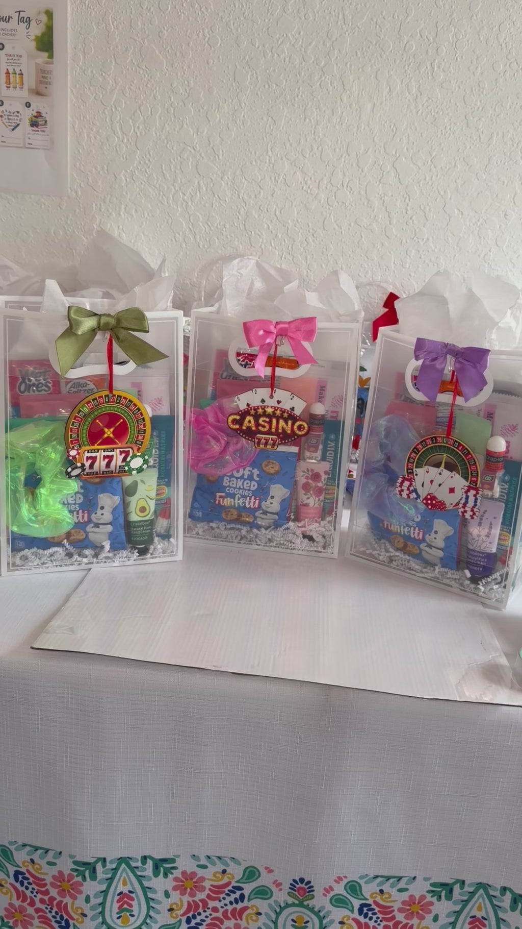Vegas Bachelorette Survival Kit | Hangover Recovery Goodie Bags (Casino Theme)