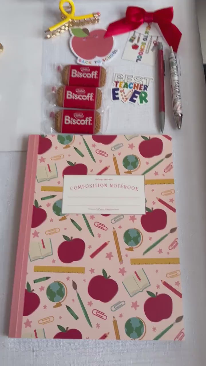 Apple for the Teacher Gift Set | Teacher Appreciation Gift Bag, Thank You Teacher Gift, Ready to Gift