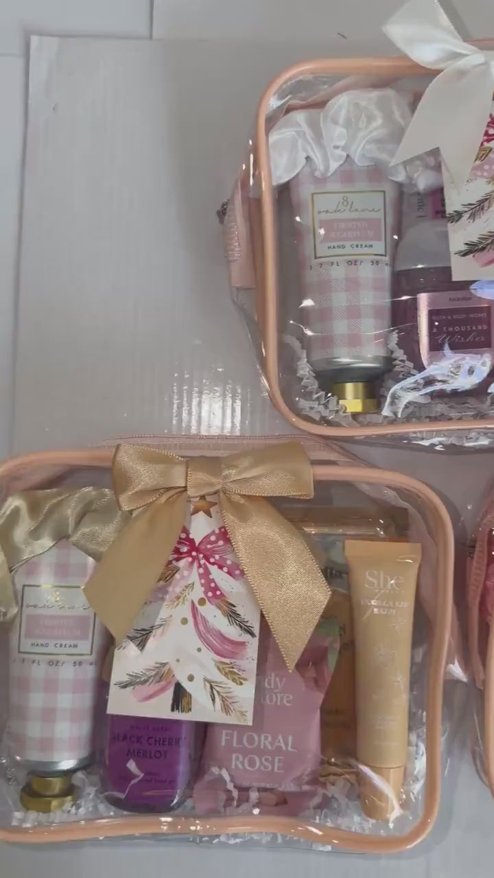 Sugar Plum Spa Gift Set | Christmas Spa Gift for Her, Self Care Gift Bag, Holiday Pamper Gift, Ready to Give