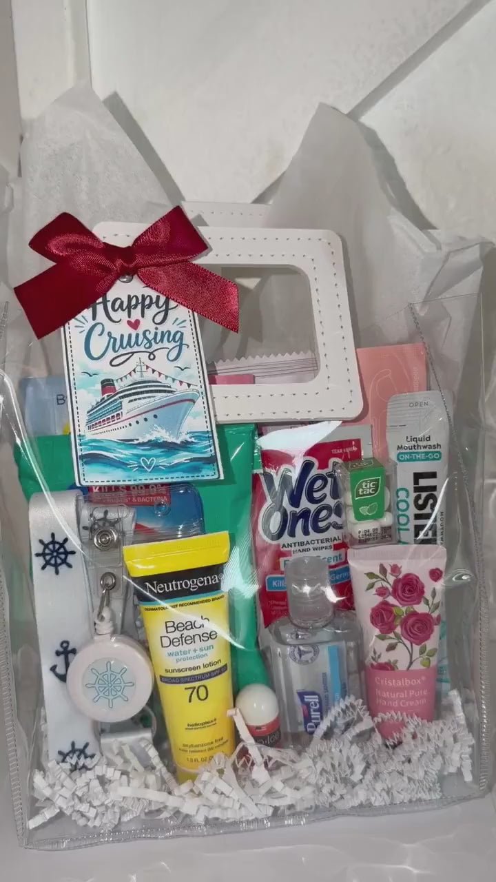 Cruise Gift Bag, Bachelorette Party Favor, Cruise Survival Kit, Group Gift, Girls Trip, Vacation Gift Bag, Travel Essential Set, Cruise Crew